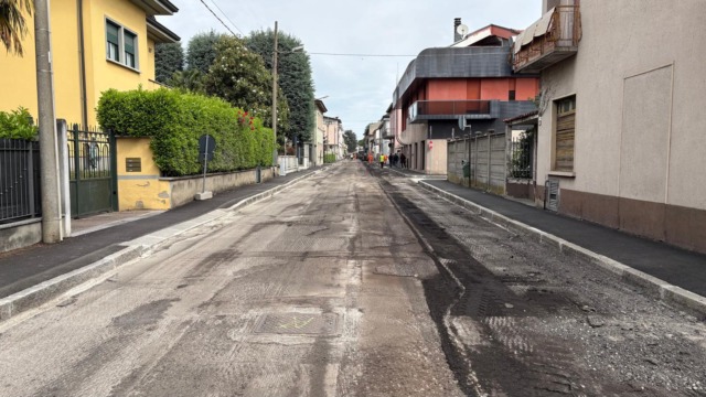 Partono i lavori di asfaltatura a Binzago con ingenti investimenti