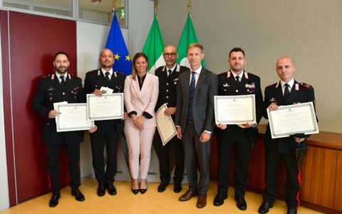 Premiati i militari della Sezione Radiomobile di Seregno in Consiglio Regionale