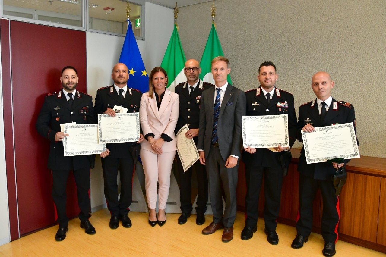 Premiati i militari della Sezione Radiomobile di Seregno in Consiglio Regionale