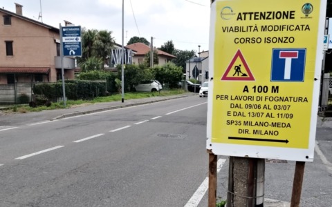 Cantiere in corso Isonzo, chiusura fino a settembre
