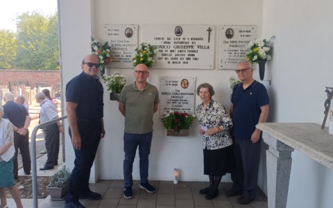 Inaugurata una lapide in memoria di don Enrico Baramani